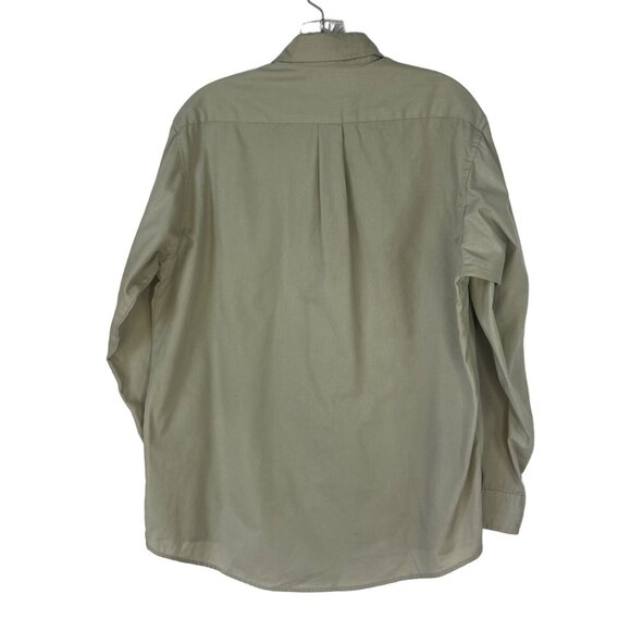 TruGreen Employee Lawn Care Work Shirt Size 16 32/33 Tan Park Street Unifirst - Picture 2 of 8